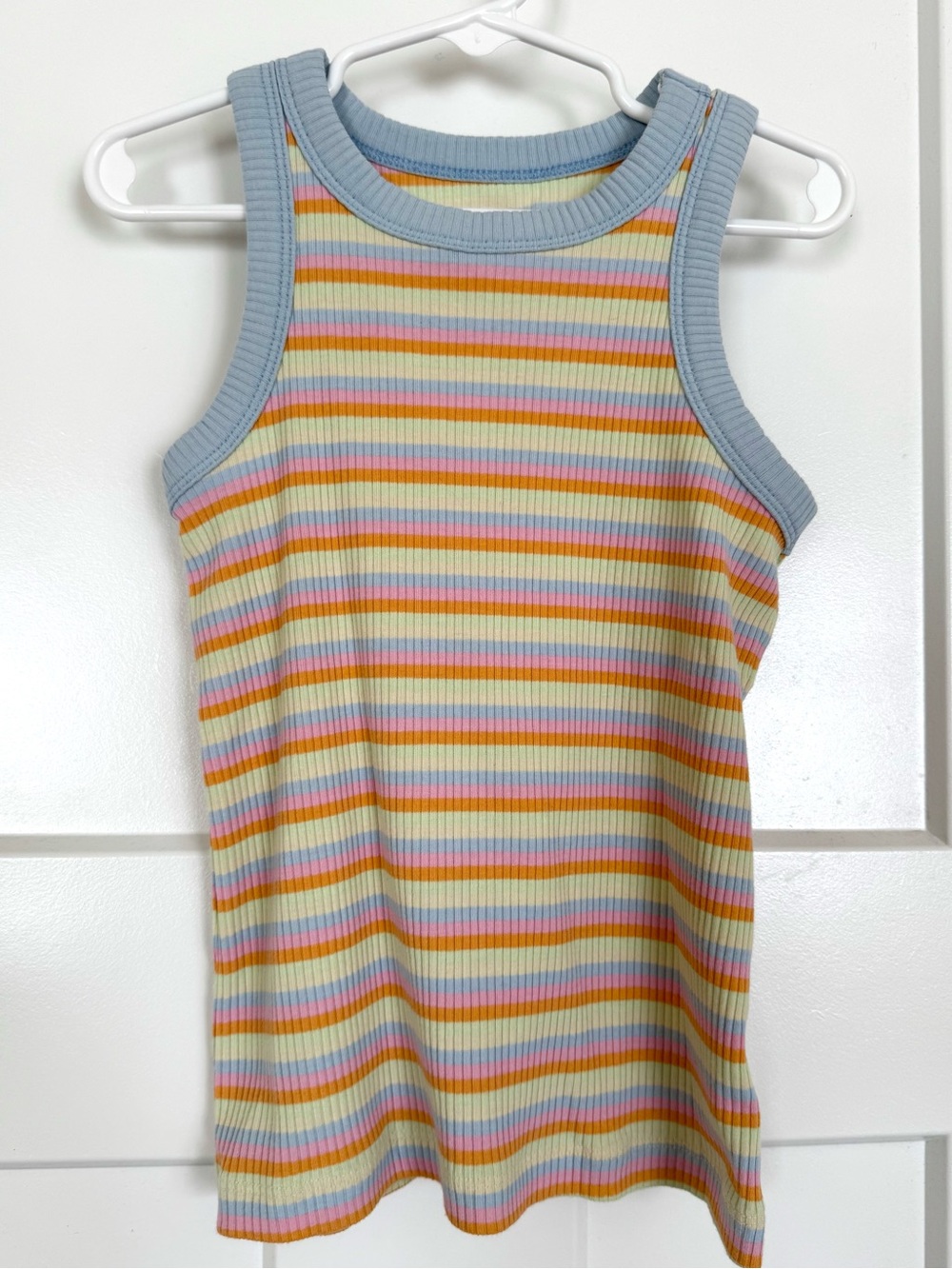 Old Navy Girls Pastel Striped Ribbed Dress Size 8